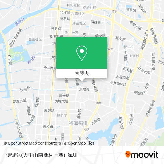 侍诚达(大王山南新村一巷)地图