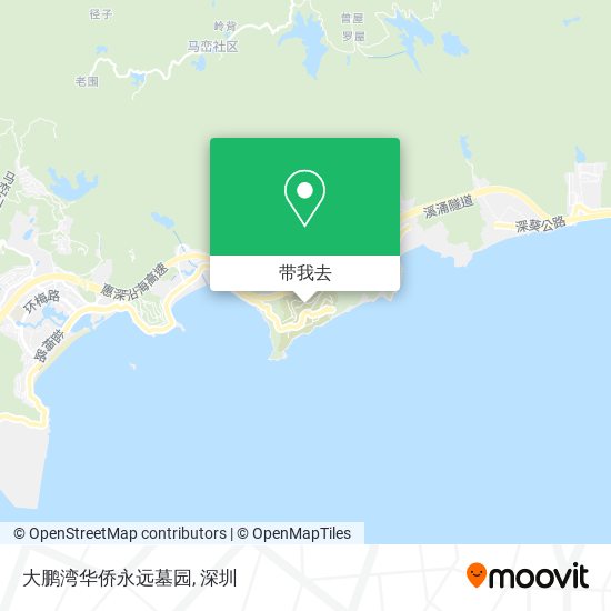 大鹏湾华侨永远墓园地图