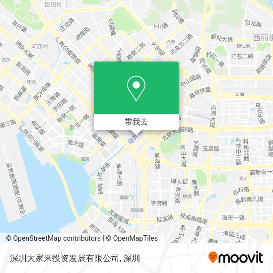 深圳大家来投资发展有限公司地图