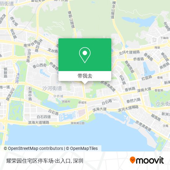 耀荣园住宅区停车场-出入口地图