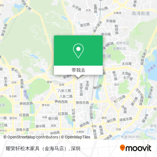 耀荣轩松木家具（金海马店）地图