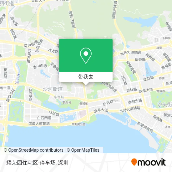 耀荣园住宅区-停车场地图