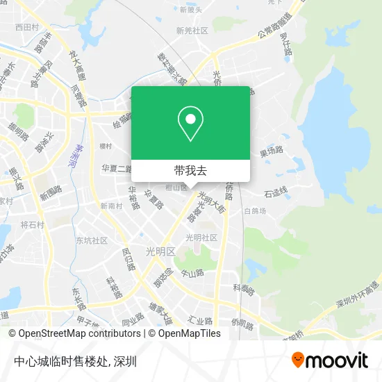 中心城临时售楼处地图