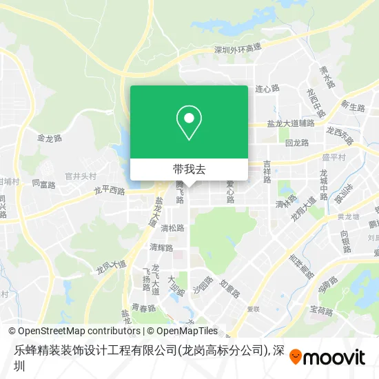 乐蜂精装装饰设计工程有限公司(龙岗高标分公司)地图