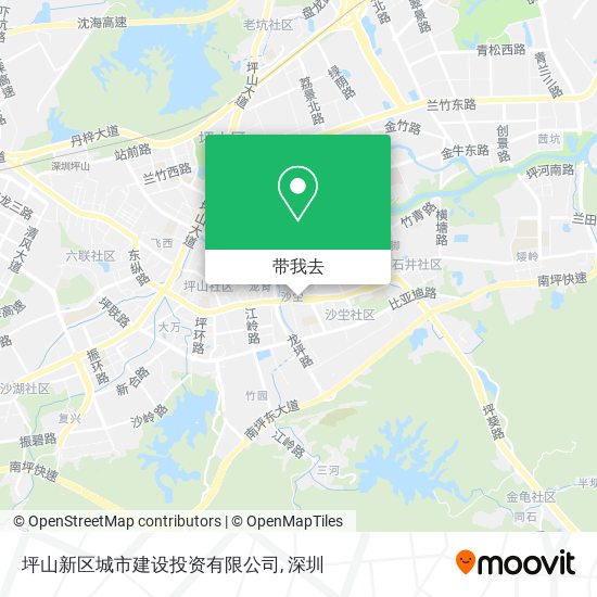 坪山新区城市建设投资有限公司地图