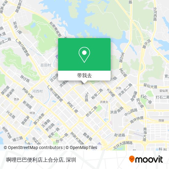 啊哩巴巴便利店上合分店地图