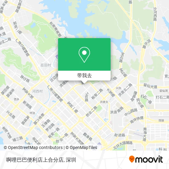 啊哩巴巴便利店上合分店地图