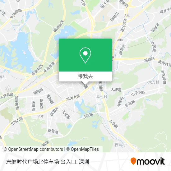 志健时代广场北停车场-出入口地图