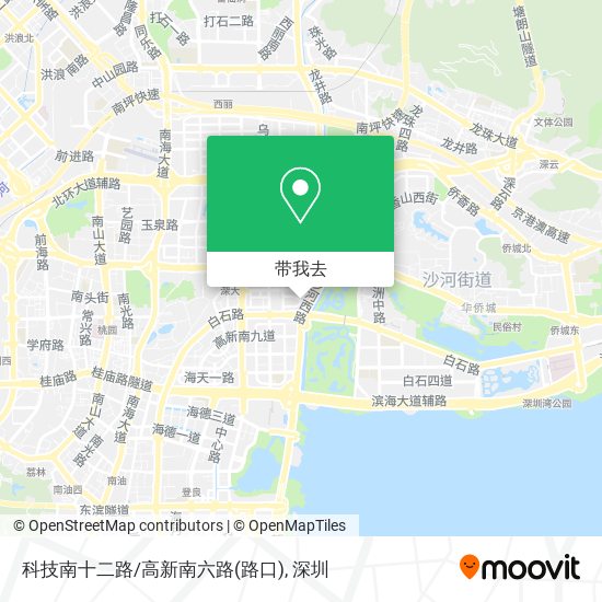 科技南十二路/高新南六路(路口)地图