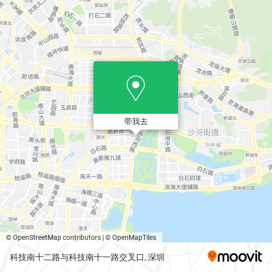 科技南十二路与科技南十一路交叉口地图