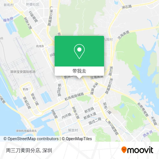 周三刀黄田分店地图