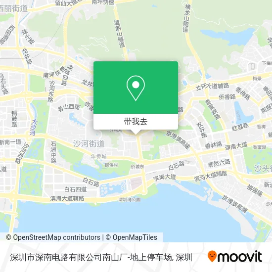 深圳市深南电路有限公司南山厂-地上停车场地图