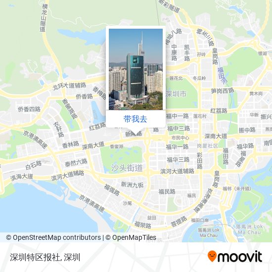 深圳特区报社地图