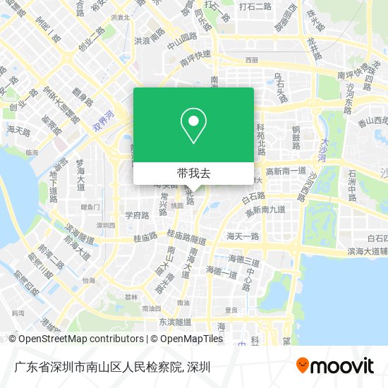 广东省深圳市南山区人民检察院地图