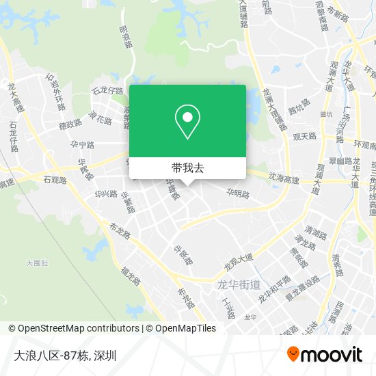 大浪八区-87栋地图