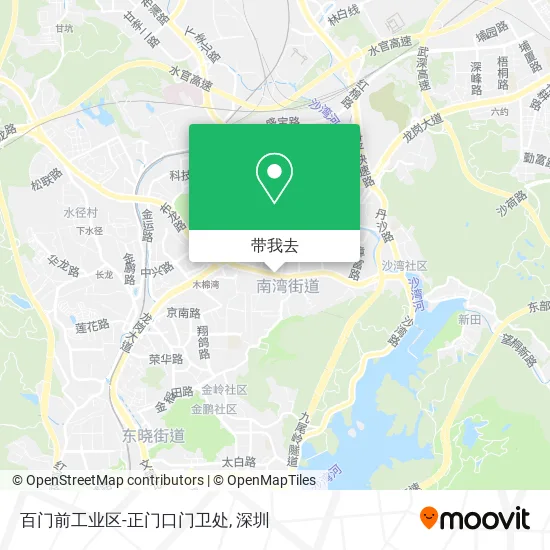 百门前工业区-正门口门卫处地图