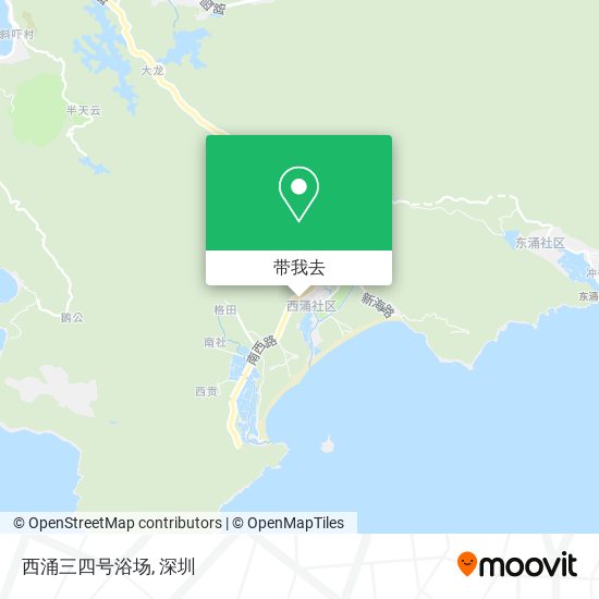 西涌三四号浴场地图