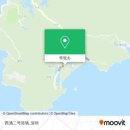 西涌二号浴场地图