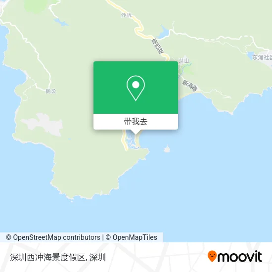 深圳西冲海景度假区地图