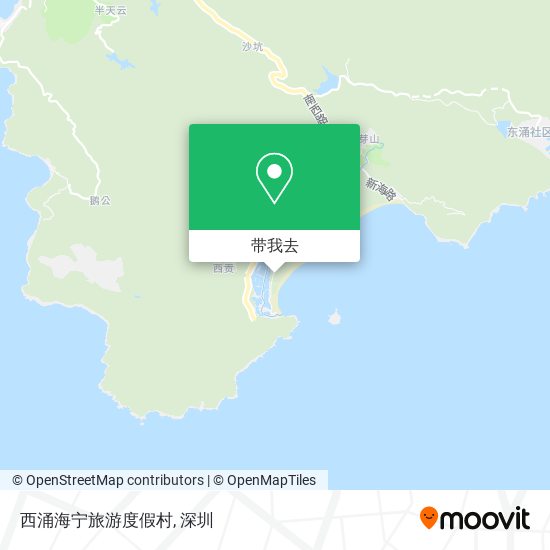 西涌海宁旅游度假村地图