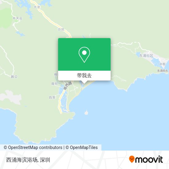 西涌海滨浴场地图