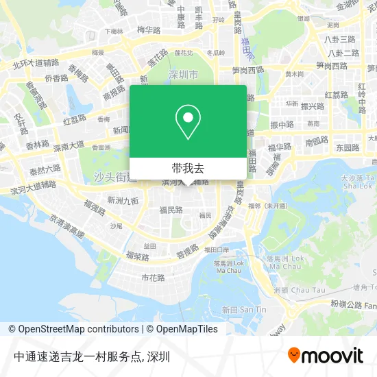 中通速递吉龙一村服务点地图