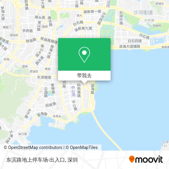 东滨路地上停车场-出入口地图