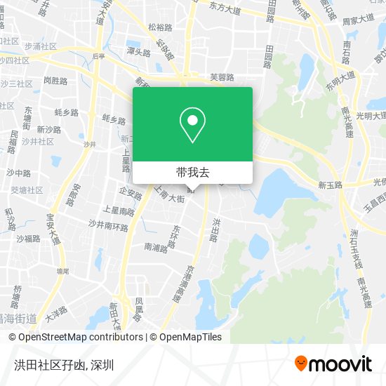 洪田社区孖凼地图