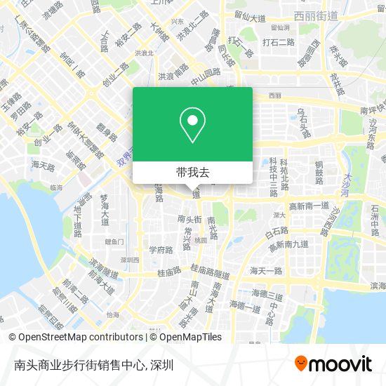南头商业步行街销售中心地图