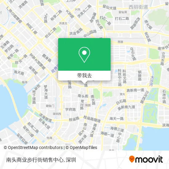 南头商业步行街销售中心地图