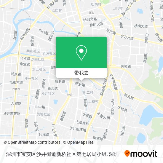 深圳市宝安区沙井街道新桥社区第七居民小组地图
