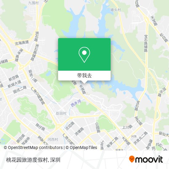 桃花园旅游度假村地图