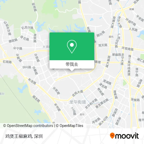 鸡煲王椒麻鸡地图