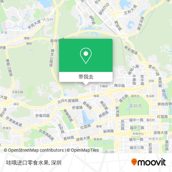 哇哦进口零食水果地图