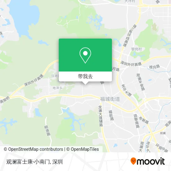 观澜富士康-小南门地图