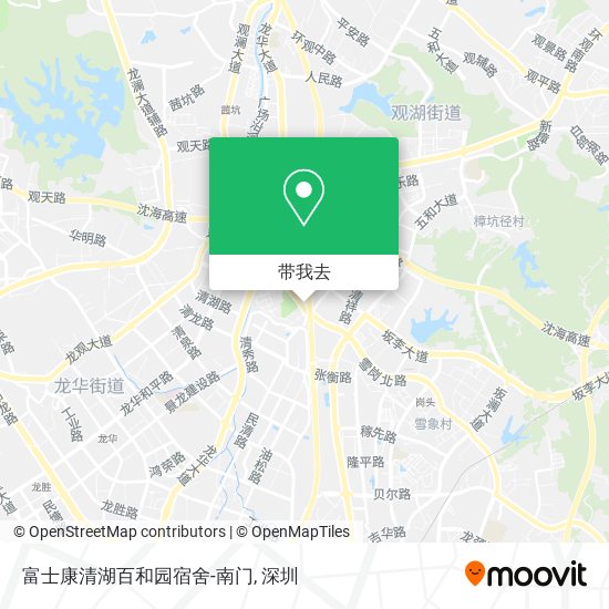 富士康清湖百和园宿舍-南门地图