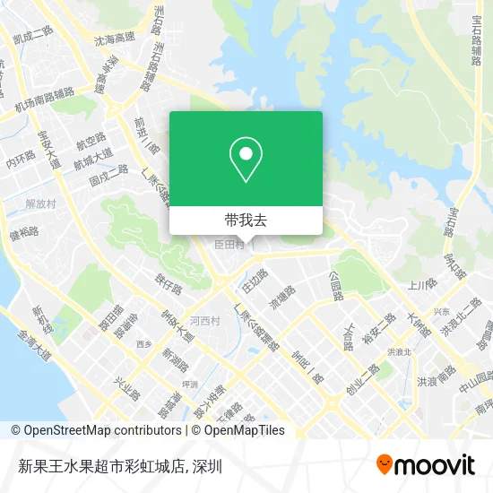 新果王水果超市彩虹城店地图