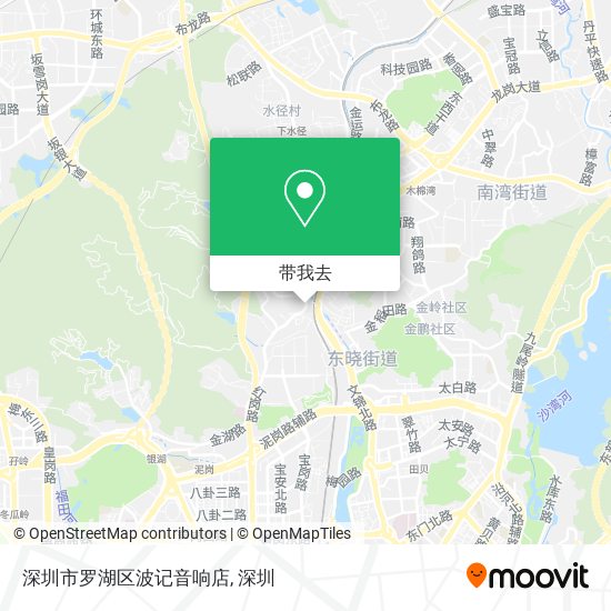 深圳市罗湖区波记音响店地图