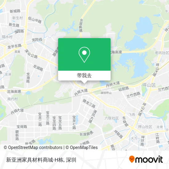 新亚洲家具材料商城-H栋地图