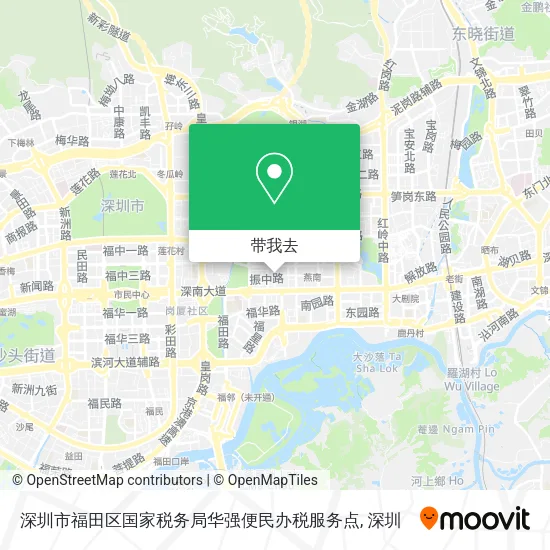 深圳市福田区国家税务局华强便民办税服务点地图