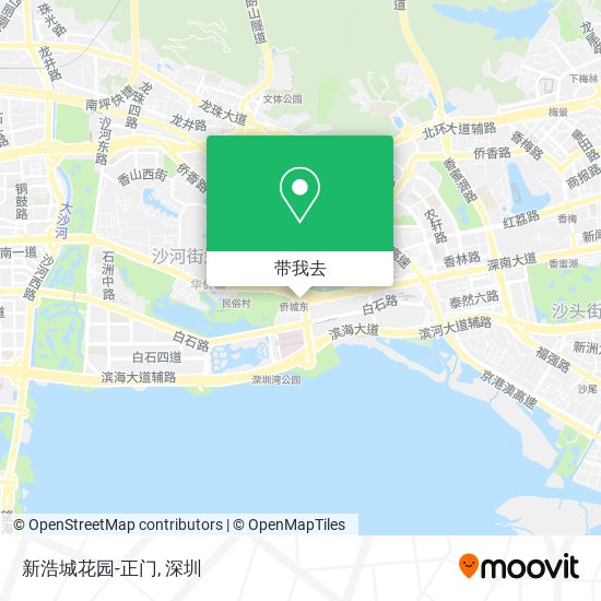 新浩城花园-正门地图
