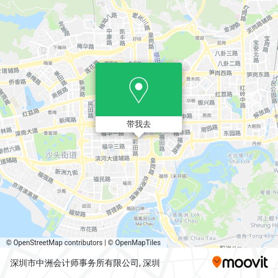 深圳市中洲会计师事务所有限公司地图