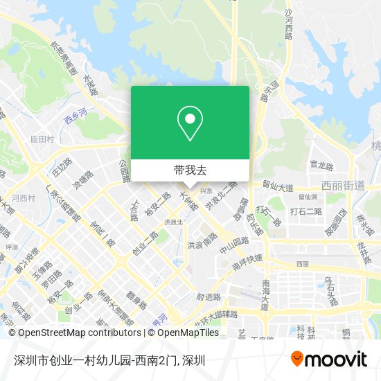 深圳市创业一村幼儿园-西南2门地图