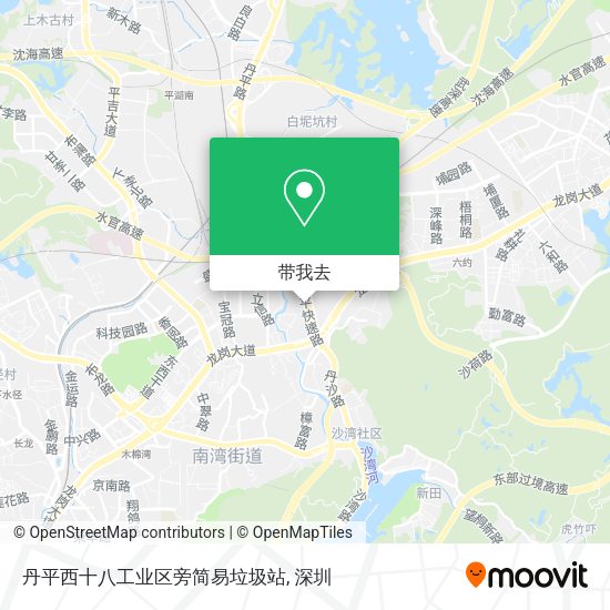 丹平西十八工业区旁简易垃圾站地图
