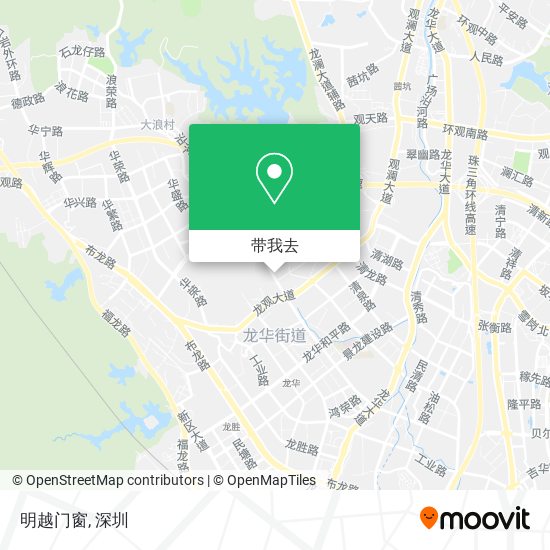 明越门窗地图