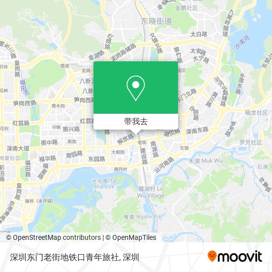 深圳东门老街地铁口青年旅社地图