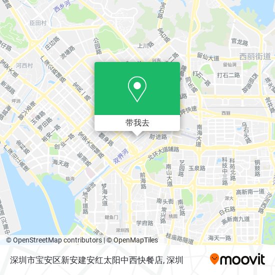 深圳市宝安区新安建安红太阳中西快餐店地图