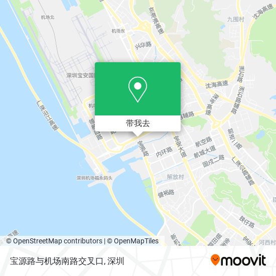 宝源路与机场南路交叉口地图