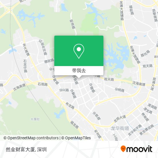 然金财富大厦地图