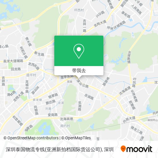 深圳泰国物流专线(亚洲新拍档国际货运公司)地图
